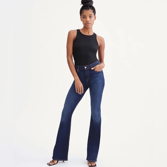 7 For All Mankind Denim - 7 for all Mankind Highwaist Ali Dark Wash Denim